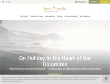 Tablet Screenshot of hotel-interski.com